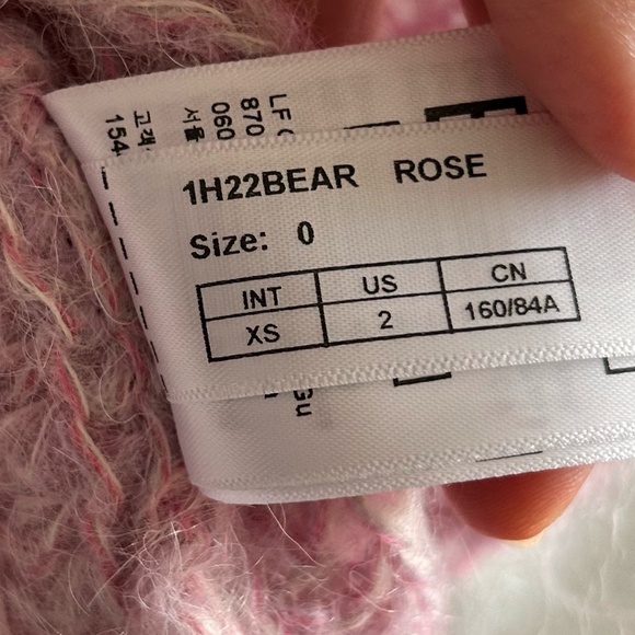 ba&sh Bear Alpaca Turtleneck Sweater | Rose Pink | Size XS (US 2) - Picture 16 of 16